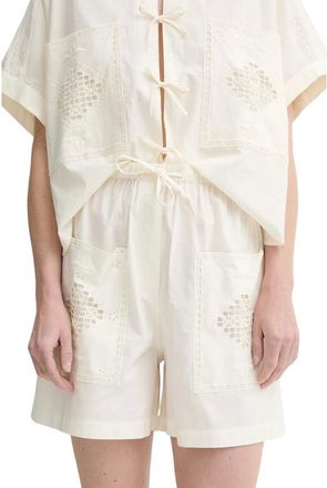Sessun Mujer, Pantalones cortos, Beige, Talla: L