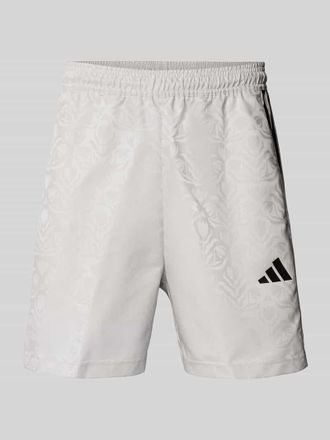 adidas Shorts mit elastischem Bund in Hellgrau, Gr&ouml;&szlig;e L