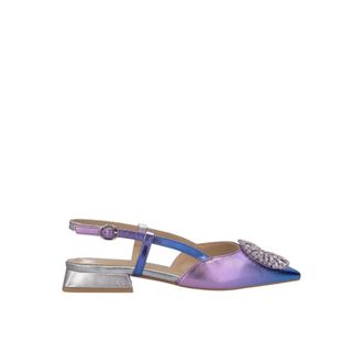 Alma En Pena Alma EN Pena, Schoenen, Dames, Paars, 38 EU, Leer, Platte Schoen Broche