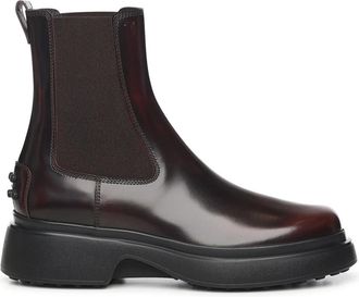 Tod's Chelsea Enkellaarsjes - Dames - Chelseaboots - Bruin - 40 EU - Leer - Schoenen