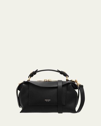 Oroton Mica Mini Zip Leather Crossbody Bag