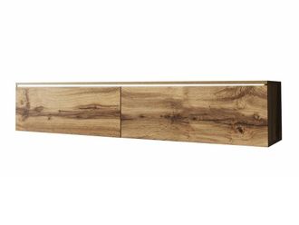 Mirjan24 Mobilier1 - Mueble Tv Sarasota 120, Roble Wotan, N&uacute;mero De Puertas: 0, N&uacute;mero De Cajones: 0, 140x30x33cm