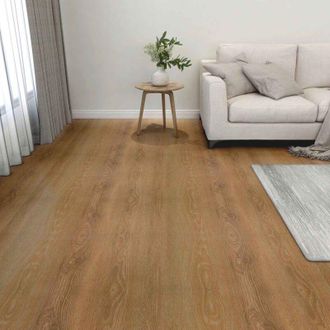 vidaXL vidaXL Tavole per Pavimenti 55 pcs Marrone 5,11 m&sup2; PVC