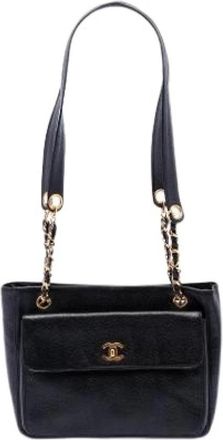Chanel Pre-owned Classic Flap Shoulder Bag - Dames - Vintage Schoudertas - Zwart - ONE Size - Leer - Vintage