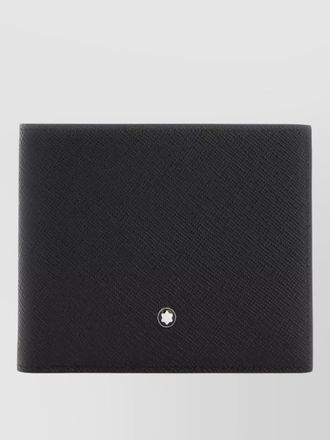 Montblanc leather wallet bi fold textured finish