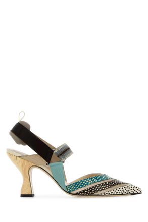 Fendi Multicolor Leather Colibr&atilde;&not; Pumps