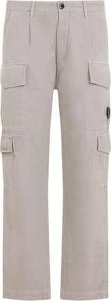 C.P. Company Vintage Khaki Beige Cotton Cargo Pants-Uomo