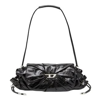 Diesel Bolso de hombro Scrunch-D S - Bags - Mujer - Negro - ONE SIZE