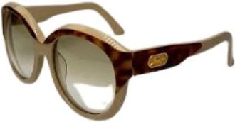 Celine Pre-owned Accessories, female, Beige, Size: ONE SIZE Pre-owned Plastic Sunglasses