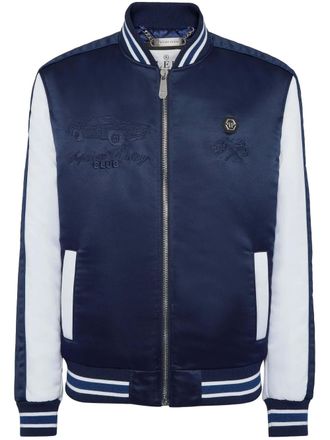 Philipp Plein Racing Club bomber jacket - men - Polyester/Polyester - M - Blue