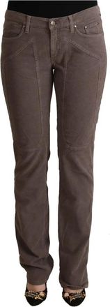 Jeckerson Bruine Lage Taille Skinny Denim Jeans - Dames - Slim Fit Jeans - Bruin - W31 - Denim - Jeans