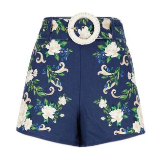 Farm Rio Farm Rio - Flower Tapestry Shorts - Dames - Korte broeken - Blauw - Maat: W27