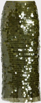 Cinq &agrave; Sept Calista Sequined Pencil Skirt