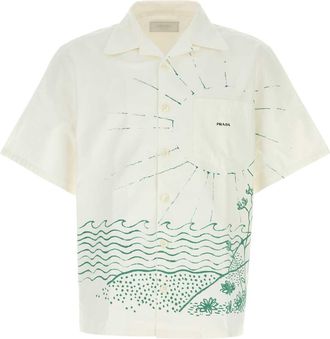 Prada White Poplin Shirt
