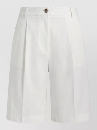 Pinko byrana linen viscose tailored shorts