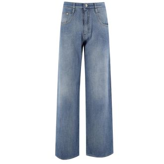 Ermanno Scervino Wide Straight-Leg Jeans - Dames - Jeans - Grijs - Maat: 2XS Denim