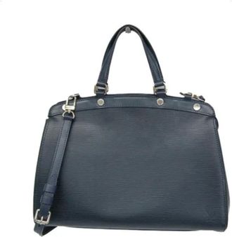 Louis Vuitton Tweedehands leren Louis Vuitton tassen - Dames - Vintage Handtas - Blauw - ONE Size - Leer - Vintage