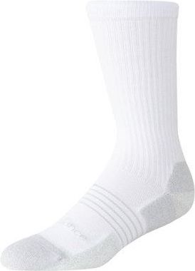 New Balance Unisex Pro Numeric Crew Calzini 1 Pair in Bianco, Poliestere, Taglia XL