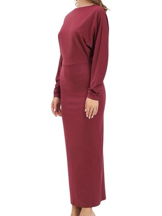 Mar De Margaritas Fitted Lycra Maxi Dress With Bold Open Back Design