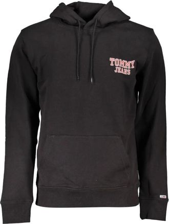 Tommy Hilfiger Cotton Hoodie - Heren - Hoodies - Zwart - XL - Katoen - Hoodies & sweatvesten
