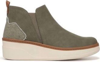 Blowfish Womens Charming Wedge Ankle Boots In Olive
