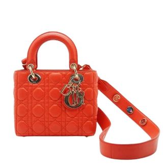 Dior Pre-owned Borsa My Lady Dior Cannage Piccola - - Pre-owned - Donna - Arancione - ONE SIZE