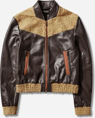 Kiko Kostadinov Women s Konrad Leather Jacket Black Coffee