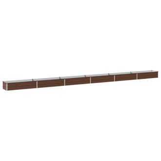 vidaXL Cama De Jard&iacute;n Elevada Negro 600 X 40 X 24 Cm Vidaxl