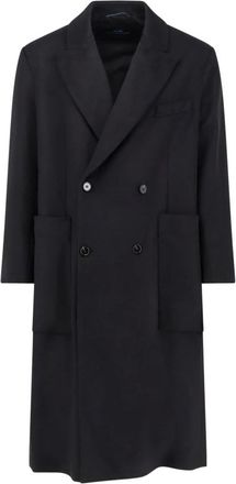 Paltò Uomo, Cappotti, Nero, XL, new