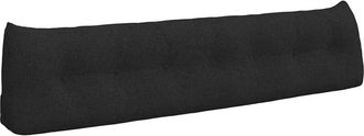 vidaXL Coj&iacute;n De Espalda Negro 200 X 24 X 50 Cm Tela Vidaxl
