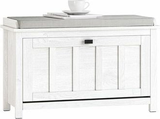 SoBuy Sobuy - Banco Zapatero con 1 Puertas para Entrada Dormitorio Banco de Almacenamiento de Asiento Blanco 80 x 30 x 50 cm FSR161-W es