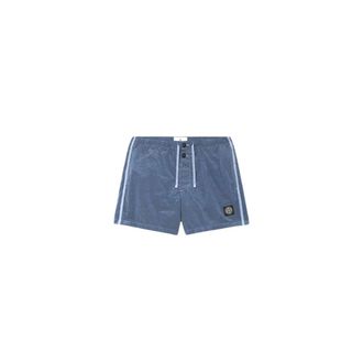 Stone Island Badmode, Heren, Blauw, 2Xl, Short Stone E26