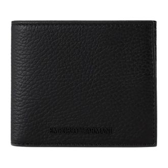 Emporio Armani Wallets & Cardholders, male, Black, Size: ONE SIZE Leather Wallet