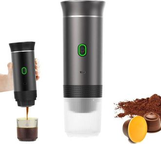 OEM Maquina De Expreso Portatil - Auto-calentadora - Para Cafe Molido Y Capsulas - Compatible Con Capsulas Pequenas Y Grandes - Estanca Y Aislada - 4 A 6 