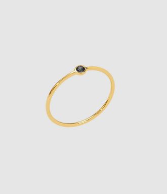 And...Paris Bague Memory Diamant Noir Or Jaune