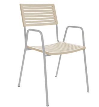 Schubiger M&ouml;bel Gartenstuhl Bodensee Lamello mit Armlehne