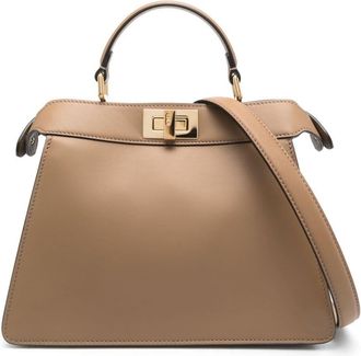 Fendi medium Peekaboo ISeeU crossbody bag - women - Calf Leather - One Size - Brown