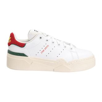 adidas Sneakers, female, White, 6 1/3 UK, Scarpe Sneaker Stan Smith Bonega 2B W in Pelle Bianco Rosso Verde Donna