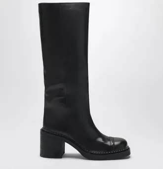 Miu Miu Black leather boots
