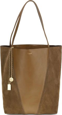 Chlo&eacute; Borsa a spalla con ciondolo - Marrone