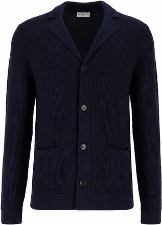 Ballantyne Deep Ribbed Knit Button-Down Cardigan