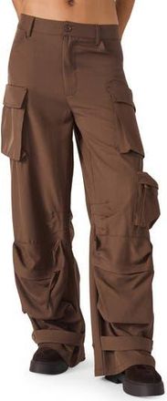 Steve Madden Duo Stretch Suiting Cargo Pants in Chocolate at Nordstrom Rack, Size Xx-Large