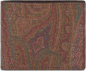 Etro Bi-fold Paisley Portemonnee - Heren - Portefeuilles - Veelkleurig - ONE Size - Katoen - Accessoires