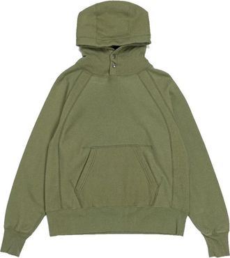 Engineered Garments Pet - Heren - Hoodies - Groen - S - Katoen - Hoodies & sweatvesten