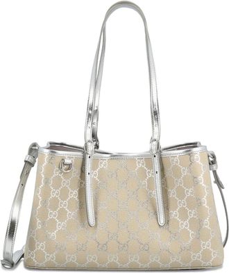 Gucci Medium shopper met GG-embleem - Beige