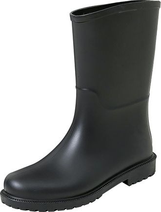 Generic LOIJMK Wellington Boots Womens Half Height Rain Boots Work Boots Waterproof Ankle Boots Non-Slip Rain Shoes Rain Boots Rubber Boots Garden Shoes Slip-