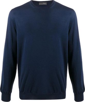 Drumohr Moderne Turtleneck - Heren - Ronde hals truien - Blauw - M - Truien & Vesten