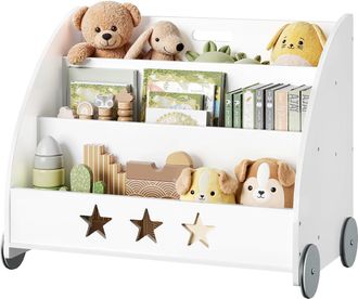 Woltu Woltu Libreria Piccola Per Bambini Legno Scaffale Porta Giochi Organizzatore