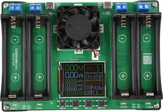 OEM Probador De Resistencia Interna De Capacidad De Bater&iacute;a 18650 Con Pantalla Digital, M&oacute;dulo Detector De Potencia De Bater&iacute;a De Litio De 4 Canales