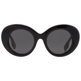 Burberry Margot Dark Grey Oval Ladies Sunglasses BE4370U 300187 49